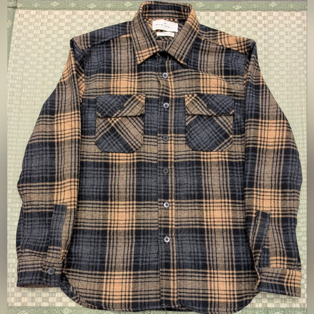 Imogene and Willie Hall CPO Overshirt 100% Wool Men's Size Large Made in USA